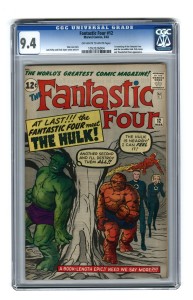 Fantastic Four Meeting Hulk Thing Comic Book