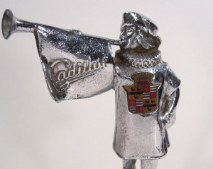 1926 Cadiallac Hood Ornament- Mascot Trumpeter