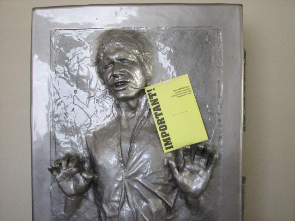 life size han solo in carbonite