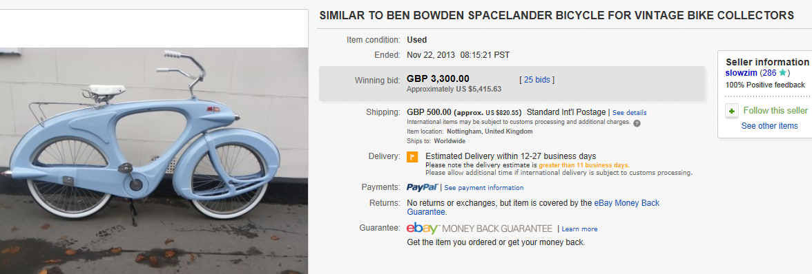 spacelander bike for sale